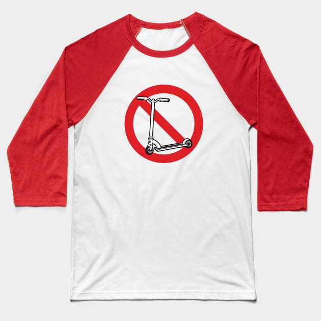 Scooter Free Zone Baseball T-Shirt by Woah_Jonny